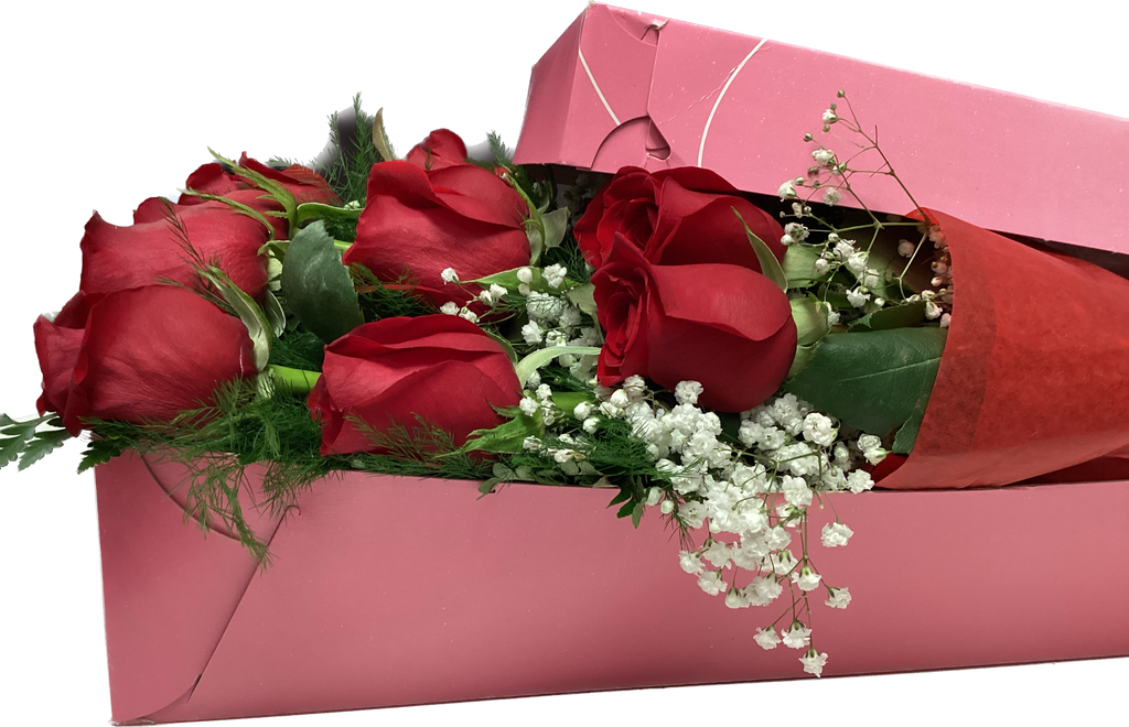 A Dozen Roses In A Box